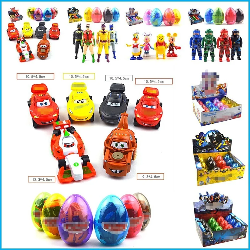 

1PC Easter Surprise Eggs Shape-shifting Egg Deformation Anime Figure Blocks Gift Christmas Building Block Figure Ball Gag Toy