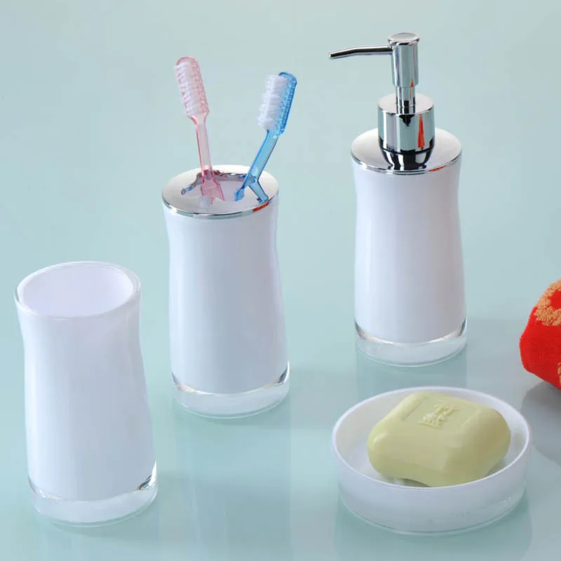 

NEW Bathroom Garden 4pcs set Accessories Set European Bathroom Sanitary Ware Ceramic Personalized Wedding Gift Painted Home