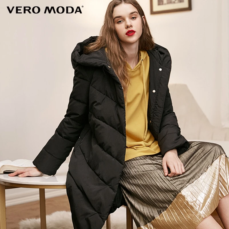 Achat Vero Moda nouveau à capuche 90% blanc canard surdimensionné longue doudoune femmes parka manteau | 318412503