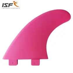Insurfin Новый стиль матовая серфинга FCS Совместимость серфинга плавники высокое качество g5 розовый нейлон ласты набор (3)