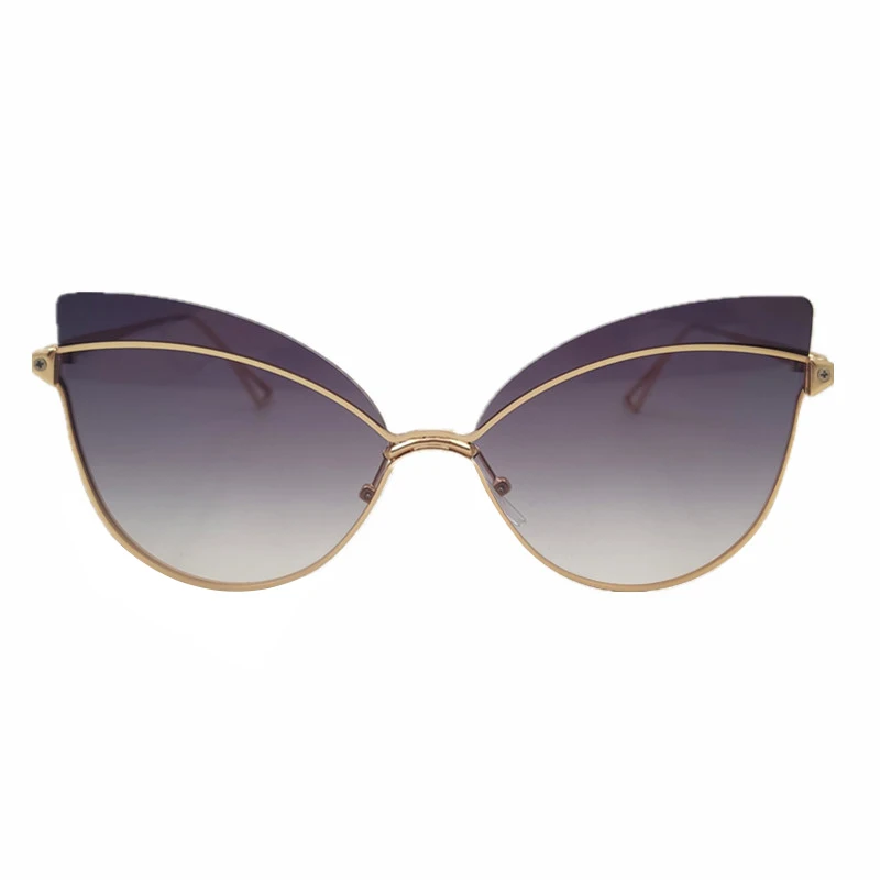 Сексуальные солнцезащитные очки кошачий глаз, дизайнерские брендовые роскошные классические ретро очки с покрытием, уличные солнцезащитные очки UV400 - Цвет линз: C4 Black grey