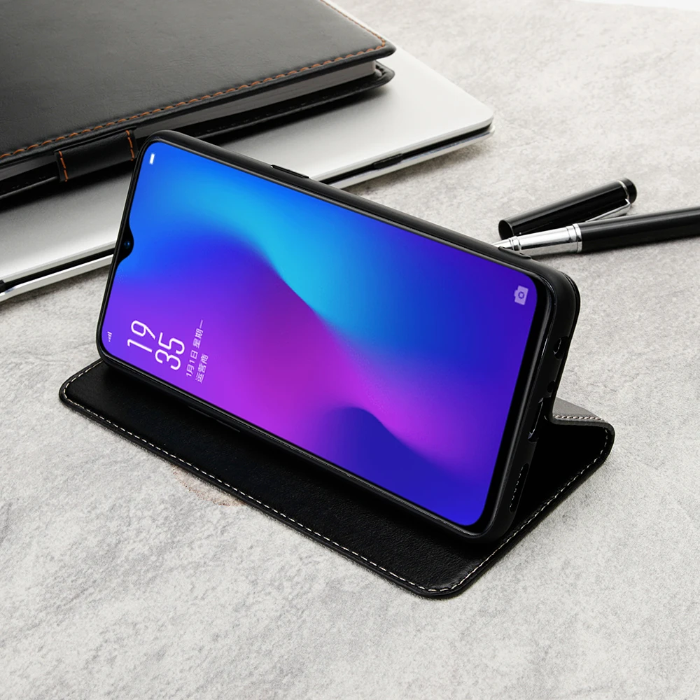 CYBORIS Чехлы для Oppo-r17 Як повседневные магнит противоударный чехол из натуральной кожи Телефон чехол для OPPO R17 задняя
