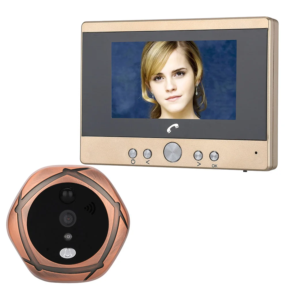 4.3" Tft Screen Digital Peephole Door Viewer Camera Pir Motion