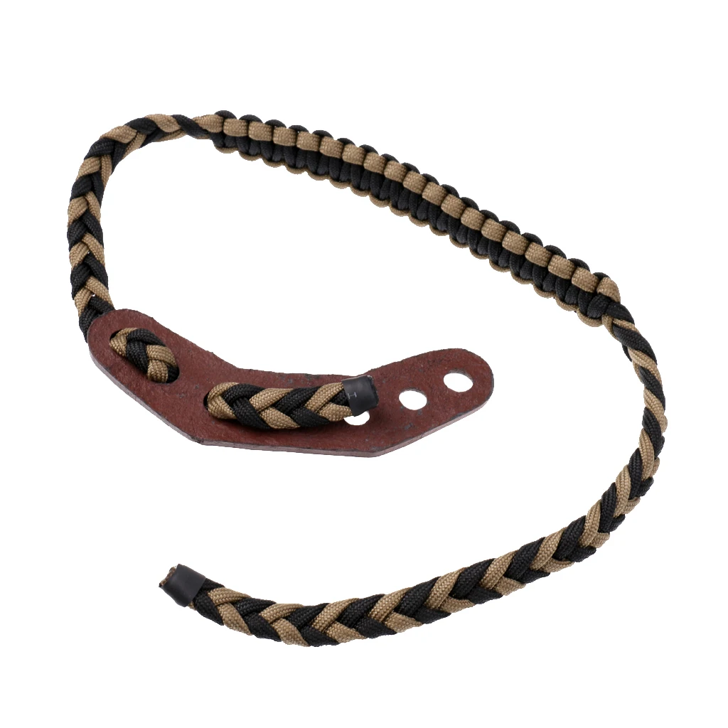 

Archery Hunting Nylon Braided Paracord Wrist Sling Strap for Compound Bow Adjustable Braided Parachute Cord Wrist Sling Strap