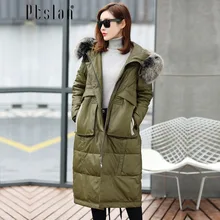 Ptslan 2016 Women s Genuine Leather Jacket Zipper Closure Real Lambskin Down Coat