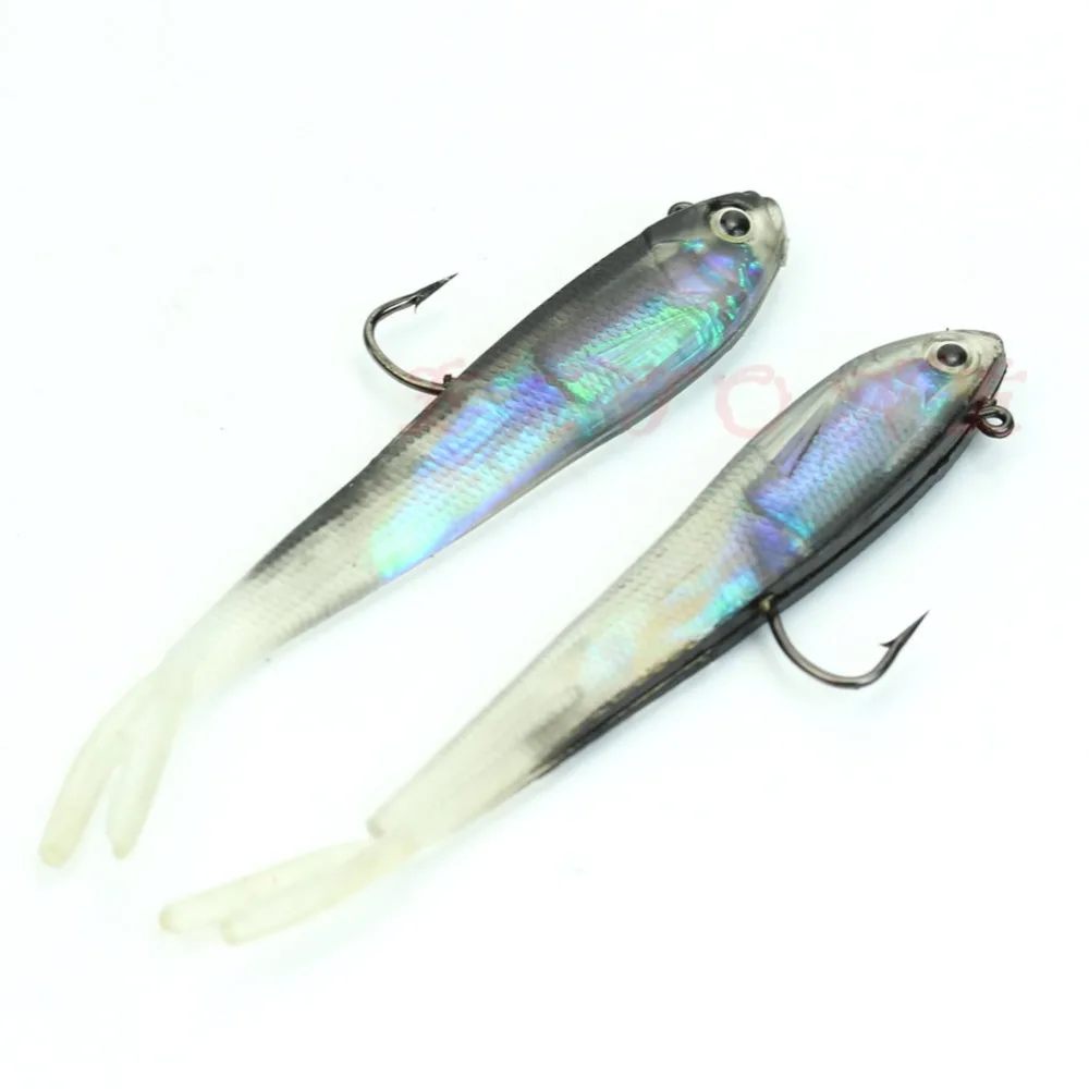 

2pcs 4.88" Sinking Fishing Lures Lead Hook Fish Bait Tackle Hook