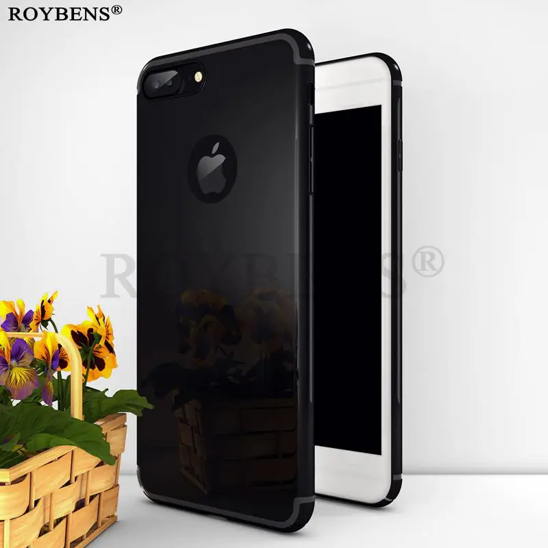 Чехол для iPhone 6 Bling Mirror Jet Black чехол Plus S Роскошные Чехлы прочное покрытие ПК логотип