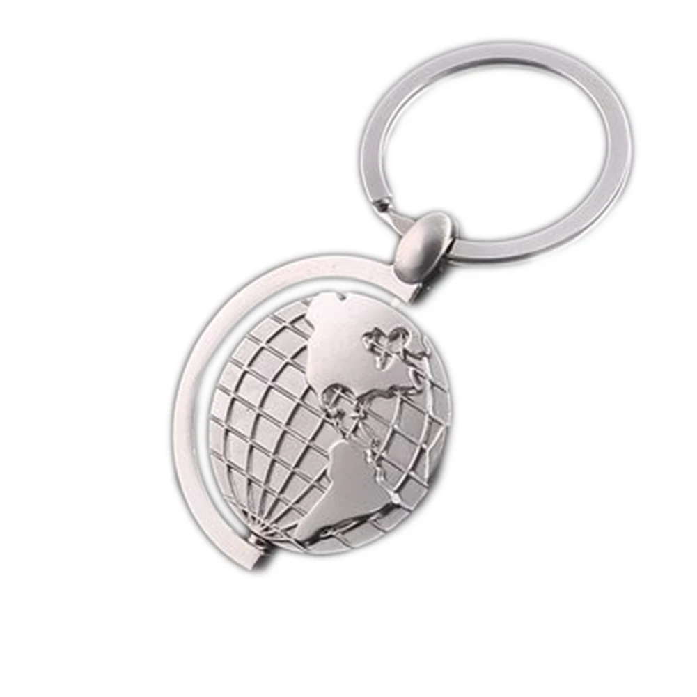 Fashion Creative Casual Globe Keychain Alloy Earth Keyring,novelty