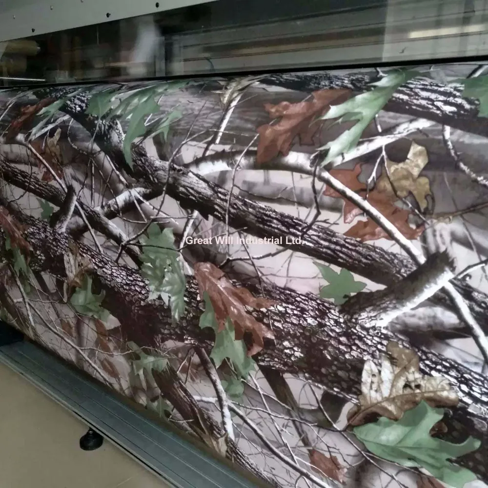 

Realtree Camo Vinyl Wrap Mossy Oak Tree Leaf Camouflage Car Wrap Truck Camo Tree Print Duck Woodland Size 1.52 x 30m/Roll
