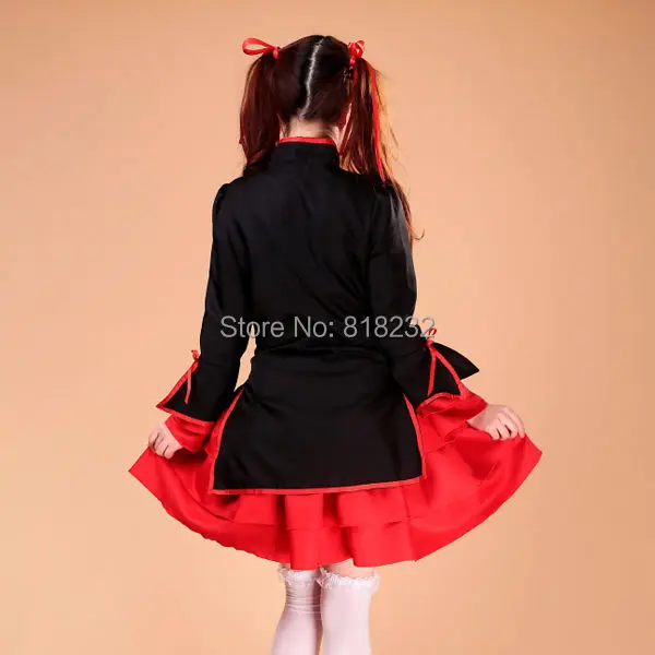 Dancing Girl Lolita Apron Maid Dress Meidofuku Uniform Outfit Cosplay Costumes