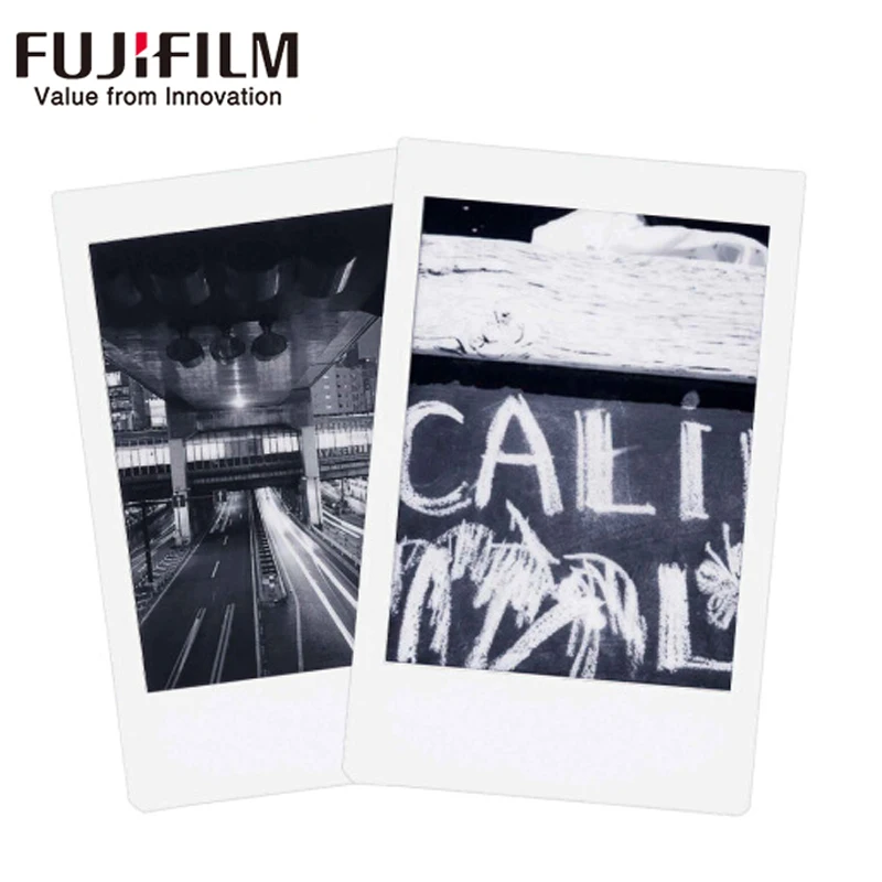 10 Простыни Детские Fuji Плёнки Fuji Instax Mini черный и белый монохромный Плёнки для Фотоаппарат моментальной печати мини 8 70 7 s 25 50 90 SP1 photo paper