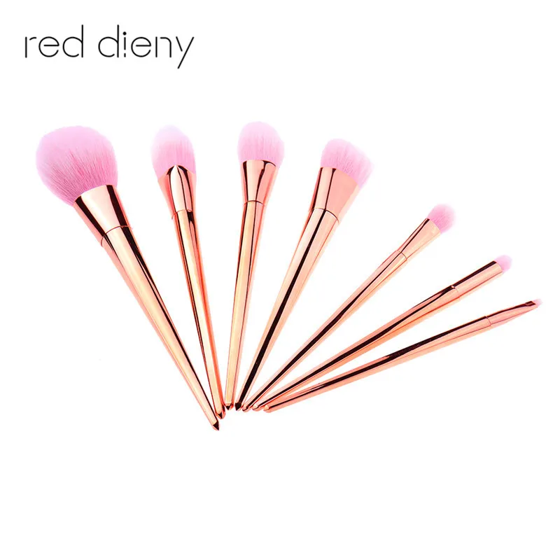 

Professional 7pcs/set Professional Cosmetic Brush Sets Makeup Kits makeup Brushes Tool Superior Soft High Quality