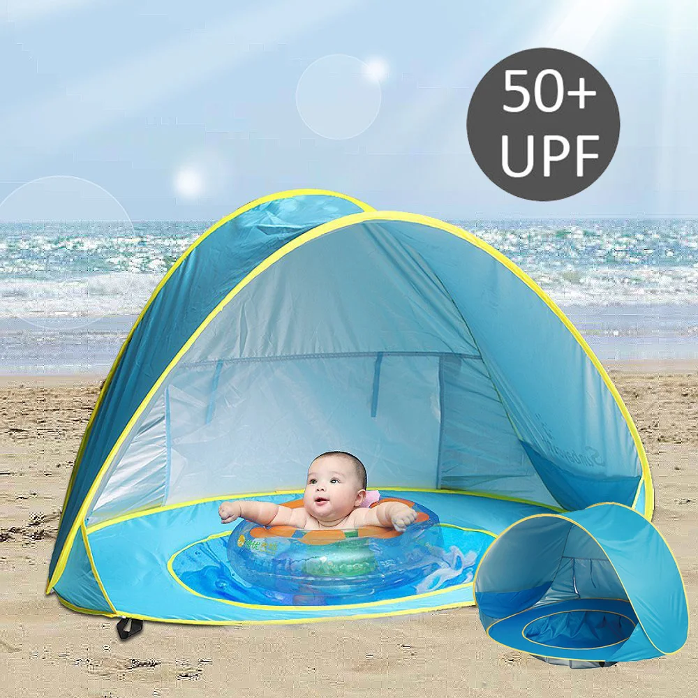 

Summer Baby Beach Tent UV-protecting Sunshelter with Pool Waterproof Pop Up Awning Tent Children 's Tent Kids Small House