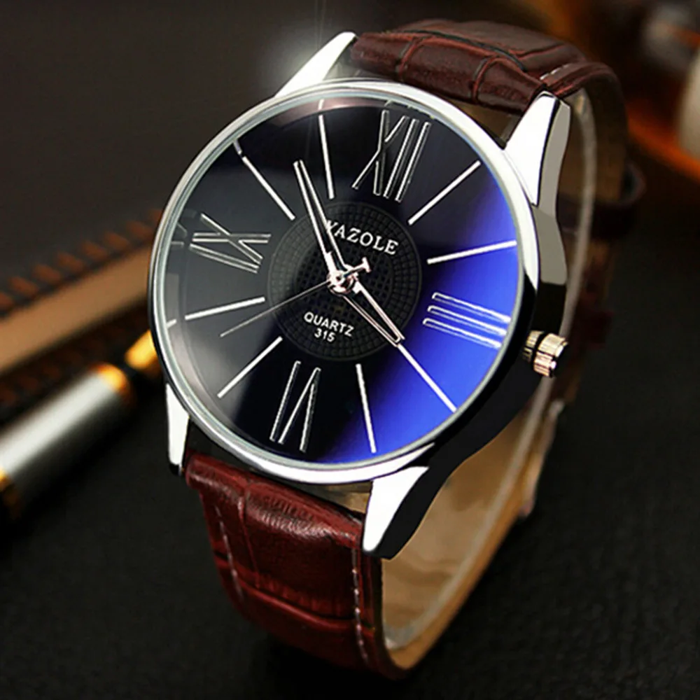 

Very simple British business men's watch sapphire mirror waterproof quartz watch casual pocket watch