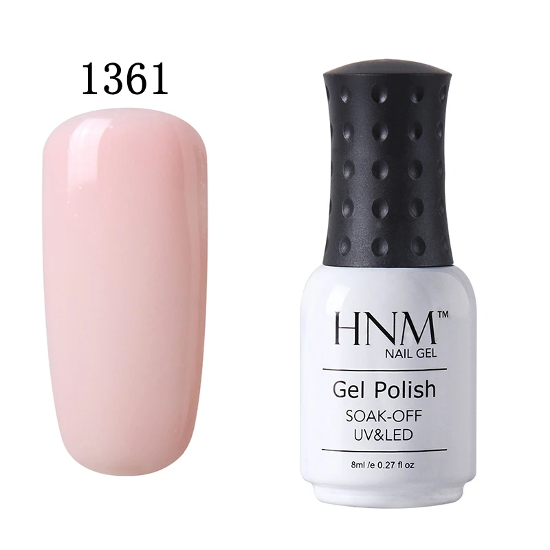 HNM 8 мл твердый горячий 28 цветов Праймер УФ-гель для ногтей замочить от лака счастливого тиснения Гибридный лак Гель-лак для ногтей эмаль - Цвет: 1361