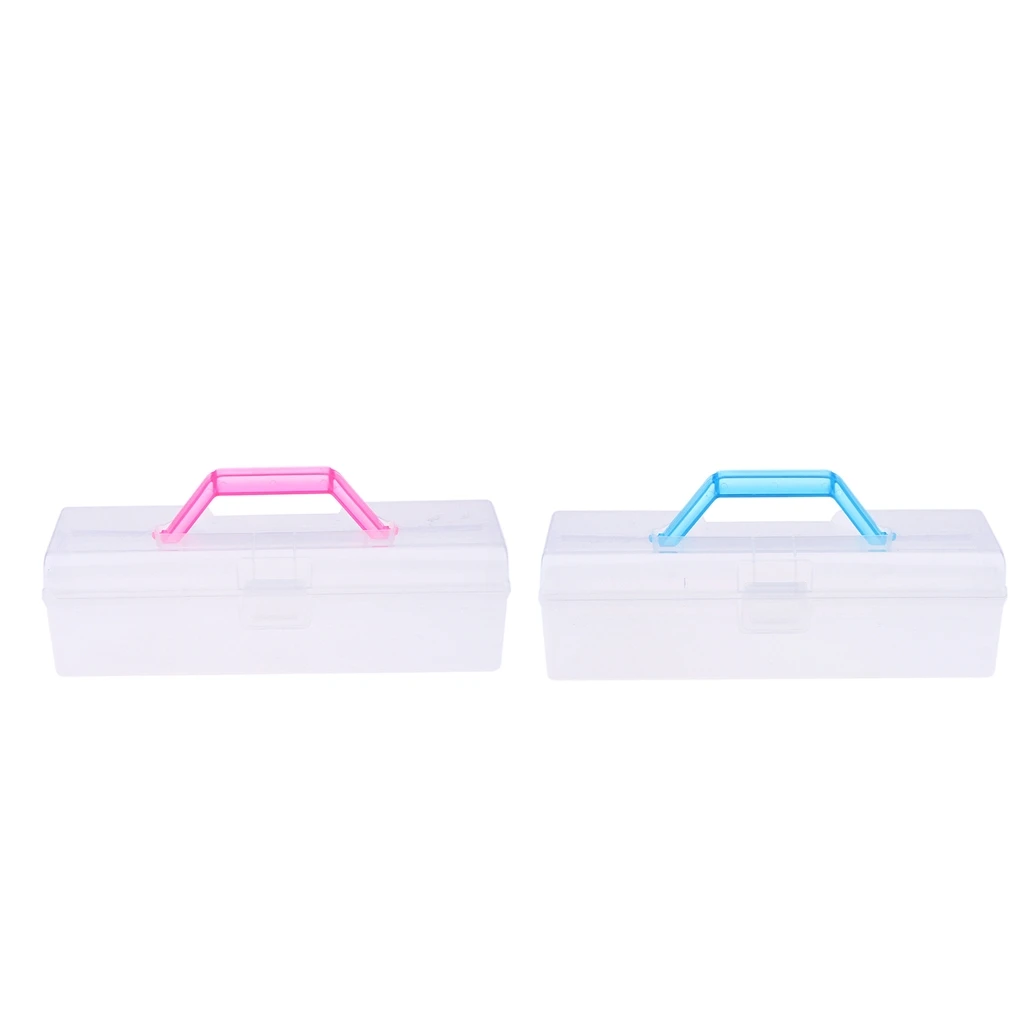 

Doll Clear Storage Box Organizer Case for Blythe for Licca 1/6 BJD Doll