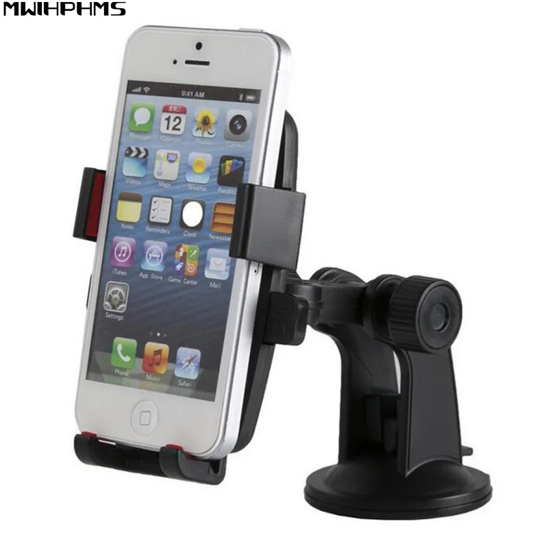 

Automatic lock car phone holder Universal car navigation system Car sucker Mobile phone bracket 360 Rotating car phone holder