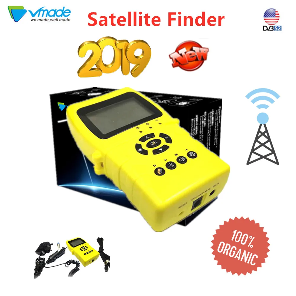 

VMADE NEWEST Satellite Finder TM-8511 satfinder satellite receiver TV BOX For DVB S DVB S2 V7 HD,V8 NOVA,V9 SUPER set top boxes