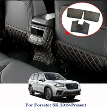 Для Subaru Forester SK автомобильный внутренний кожаный протектор для сидений, защитная накладка для боковых кромок, автомобильные наклейки, антиударный коврик для автомобиля