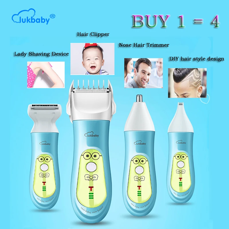 

LUKBABY Multifunction Baby Hair Clipper Men Professional Waterproof Hair Trimmer Women Electric Shaver Hair Clippers YD-0820