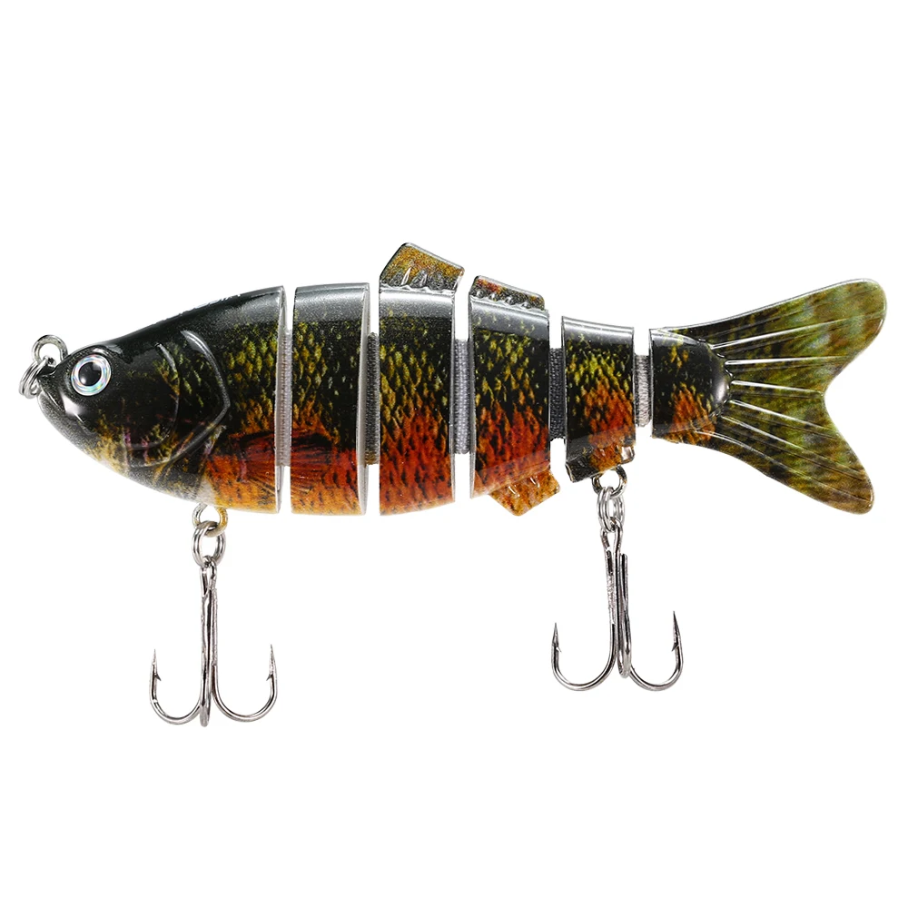 Lixada 10 см/20 г Lifelike 6 шарнирных секций Swimbait рыболовная приманка кренкбейт жесткая приманка с крючком в виде рыбки рыболовные снасти Pesca - Цвет: Светло-серый