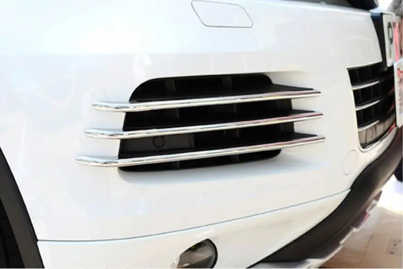 Высокое качество! Автомобильный Стайлинг 2 шт. x передний противотуманный светильник, боковая решетка, Накладка для VW Touareg 2011 2012 2013