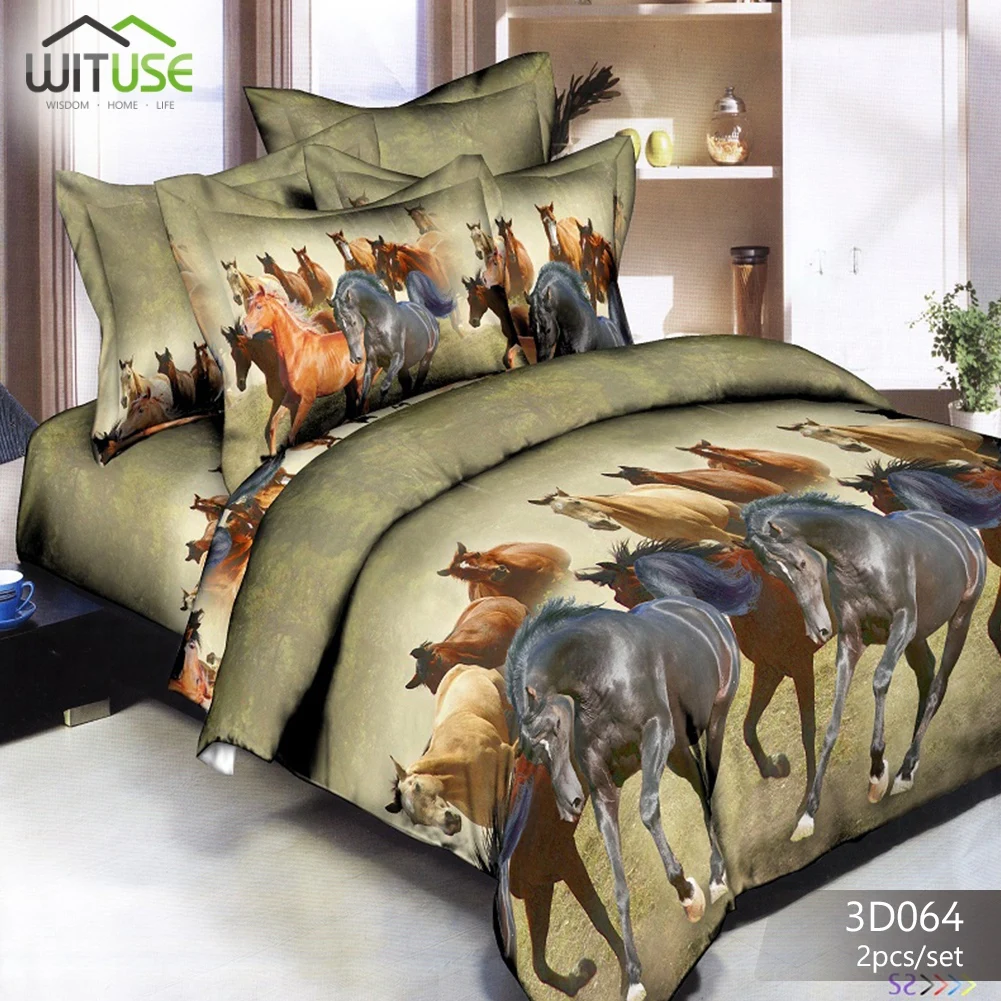 Color Домашний вариант, двойные двуспальные постельные принадлежности, наборы, 3d одеяло, пододеяльник, Набор наволочек, принт с животными, дышащее комфортное одеяло для взрослых - Цвет: Color