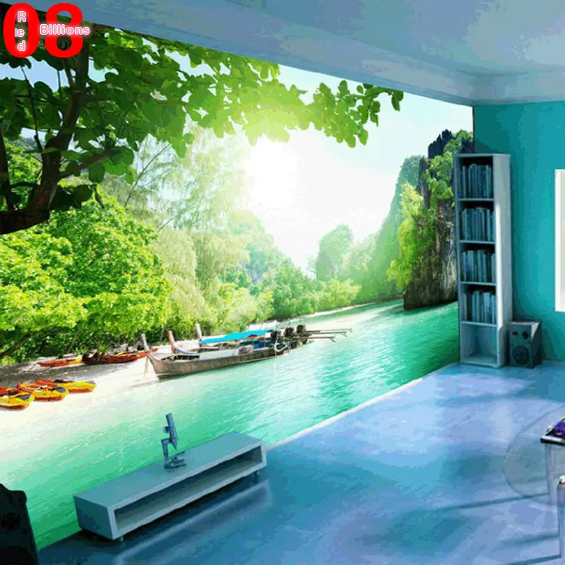 Large custom any size mural tv wall sofa background wall ...