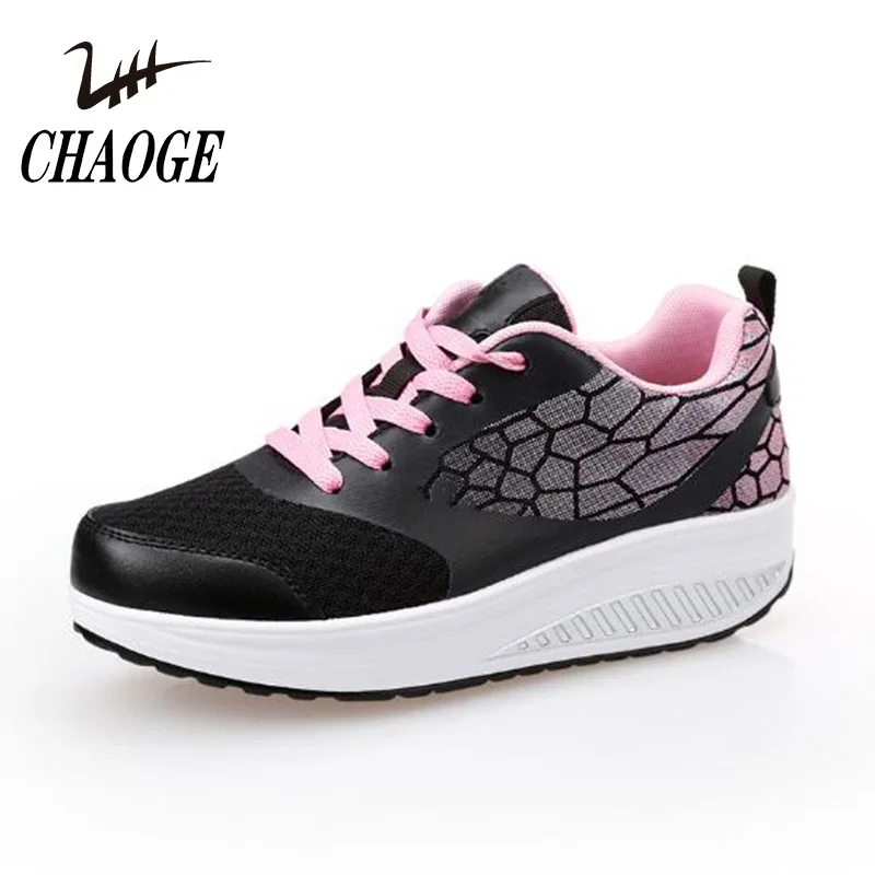 2017 spring and summer new walking shoes thick mesh sway shoes free ...