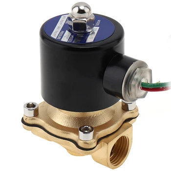

1/2" AC 220V Brass Electric Solenoid Valve Pneumatic Valve for Water / Oil / Gas