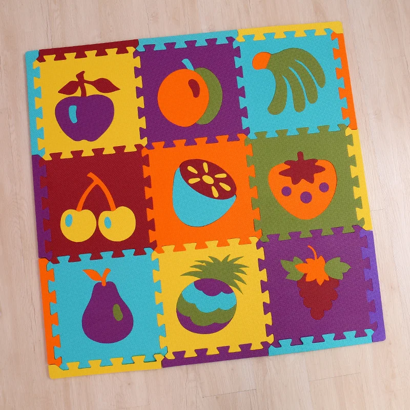 

free shipping baby EVA Foam Play Puzzle Mat Interlocking Exercise Tiles Floor Mat for Kid,Each 30cmX30cm,1cmThick