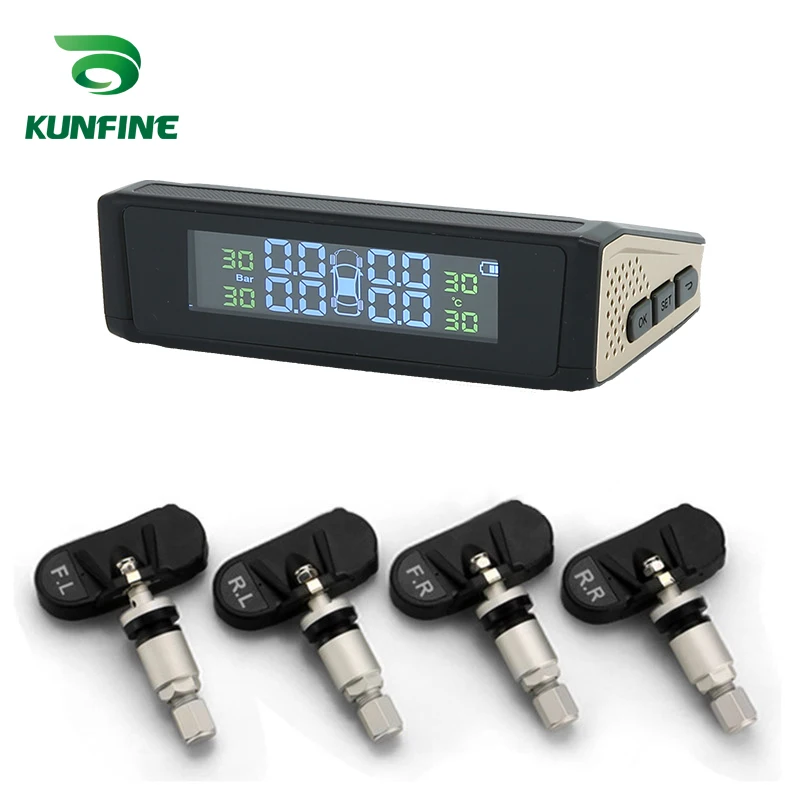 Smart Car font b TPMS b font Tire Pressure Monitoring System Solar Energy font b TPMS
