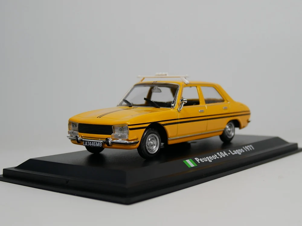 

leo model 1:43 peugeot 504 Lagos taxi 1977 Nigeria taxi Die-Cast model car