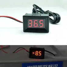 Dc 12V 24v светодиодный цифровой измеритель температуры-40 °C~+ 120 °C термометр температуры с датчиком 1,5 м f/автомобиль/вода/воздух/крытый/открытый