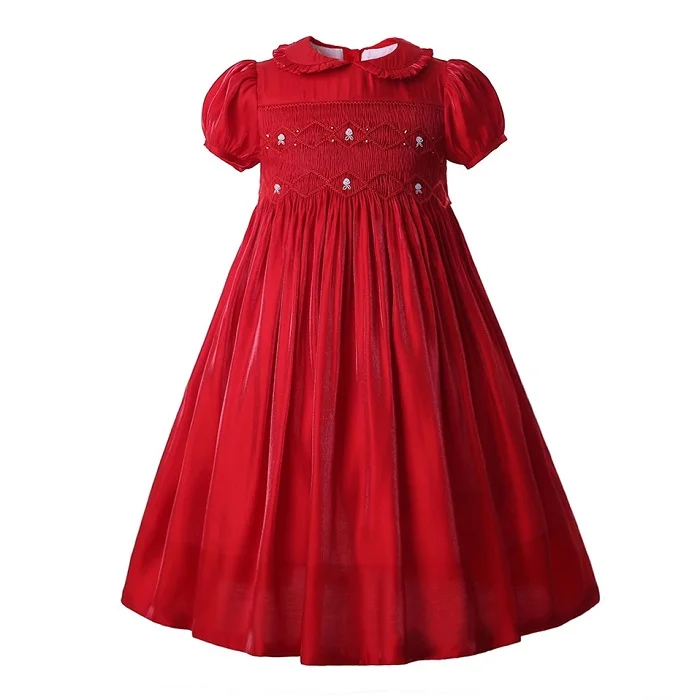 Buy Pettigirl Red Summer Baby Christmas Smocking