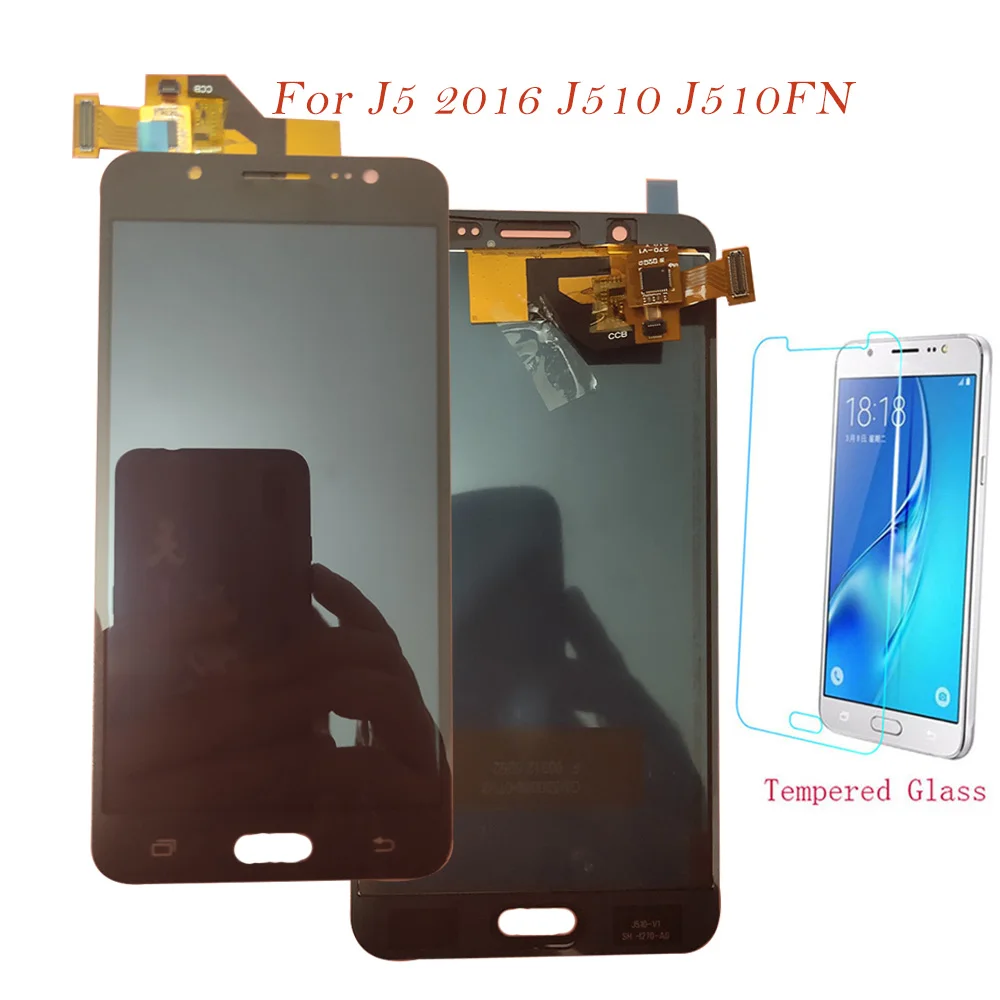 

Test LCD Screen For Samsung Galaxy J5 2016 J510 J510F J510M J510H Touch Screen Digitizer LCD Display Adjust For Samsung J5 2016