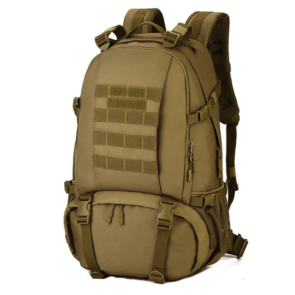 

High Quality Men Military Nylon Rucksack Male Camouflage Mountaineering Daypack Water Bottle Bag Big Travel Waterproof Backpack