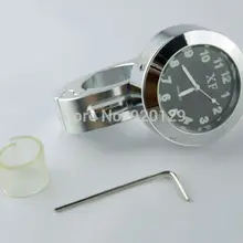 7/" 1" руль мотоцикла хром черный циферблат часы для Harley Glide Cruiser