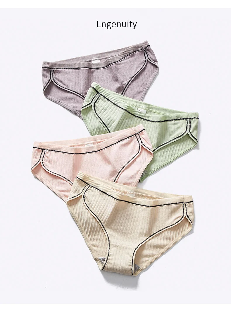 Women's Panties Cotton Female Underwear Ladies Girls Bikini Briefs Plus Size Intimates Lingerie Women Seamless Shorts Culotte M-XXL (4)