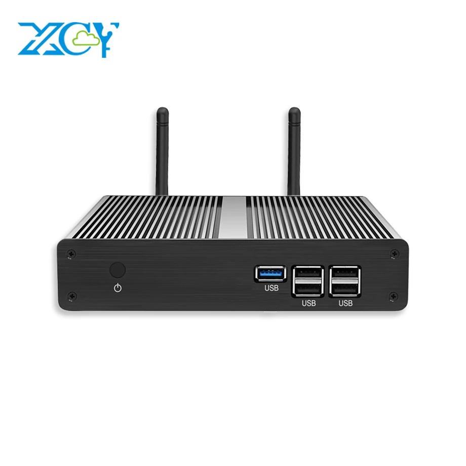 XCY компьютер Мини безвентиляторный Celeron J1900 N2930 Мини ПК Windows 7 VGA HDMI Wifi USB3.0 Celeron N2807 микрокомпьютер