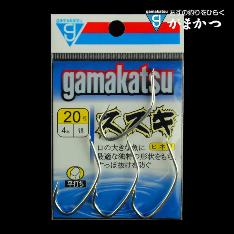 Япония Gamakatsu CISZ0 рыболовные крючки с колючим дизайном окунь крючки серебряный цвет разный Размер 15#-20