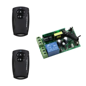 

AC85-250V Wireless Remote Control Switch Remote Light Power Switch 1CH Relay Module Receiver Transmitter For LED Lamp Door Gate