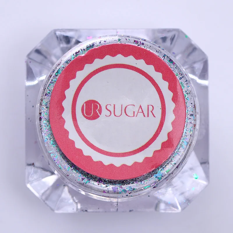 Ur Sugar Aurora смешанные Блестки для ногтей Порошковая голографическая кристальная Платина блестки Порошковые хлопья гвоздь художественное украшение для УФ-геля DIY