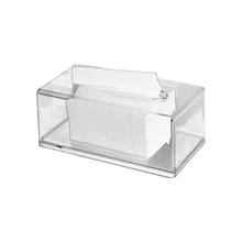 Акриловая прозрачная коробка для ткани, прямоугольная салфетка, автомобильный офисный бумажный держатель, чехол