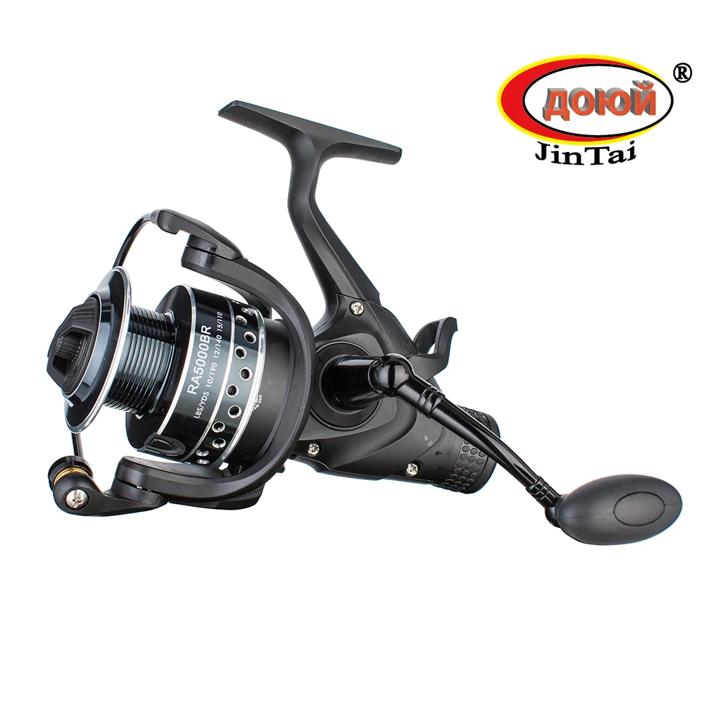 

JINTAI FISHING REEL CODE RA TYPE 4000/5000 GEAR RATIO 5.2:1 BALL BEARING 5+1BB PRE AND POST LOADING SPINNING FISHING REEL