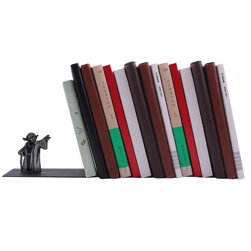 

Stainless Steel Bookends Book Holders With High quality Exquisite Study Room Decoration Book Rack Bookshelf Gift for Students