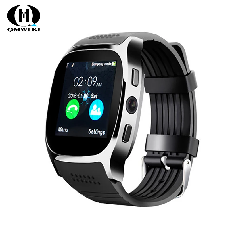 

T8 Bluetooth Smart Watch Support SIM TF Card With Camera Sports Wristwatch Music Player for ios Android smart wristband