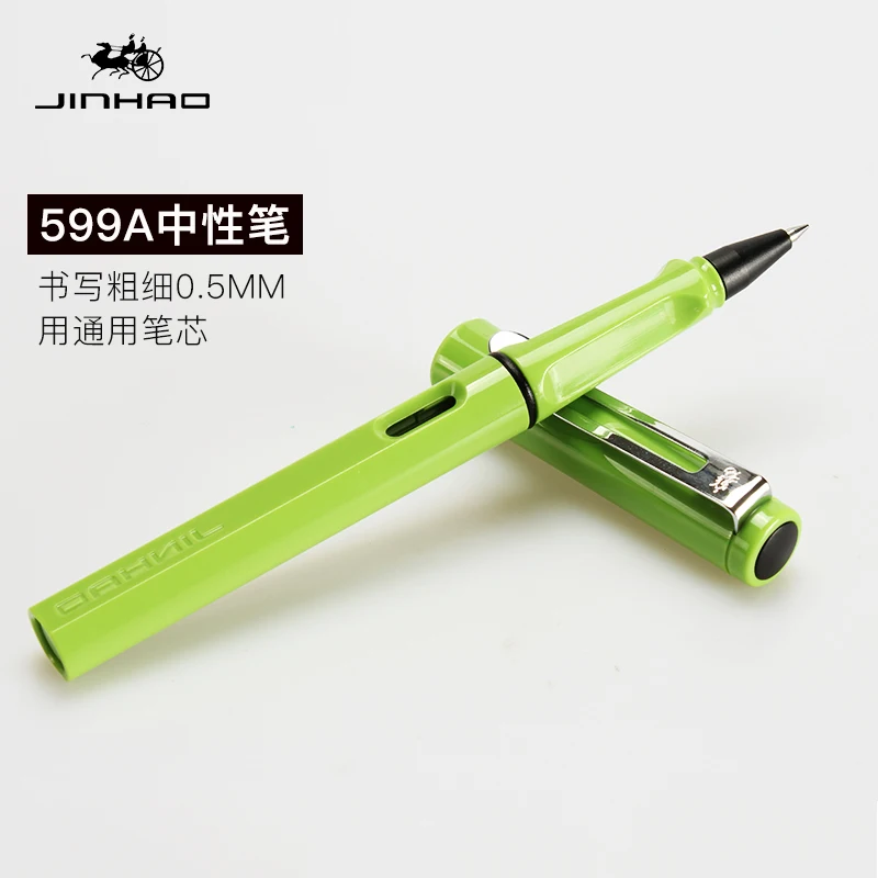 Jinhao 599A модные милые красочные гелевые ручки с 0,5 мм черный высококачественный рефил ABS гелевые подарочные ручки офисные принадлежности Школьные принадлежности