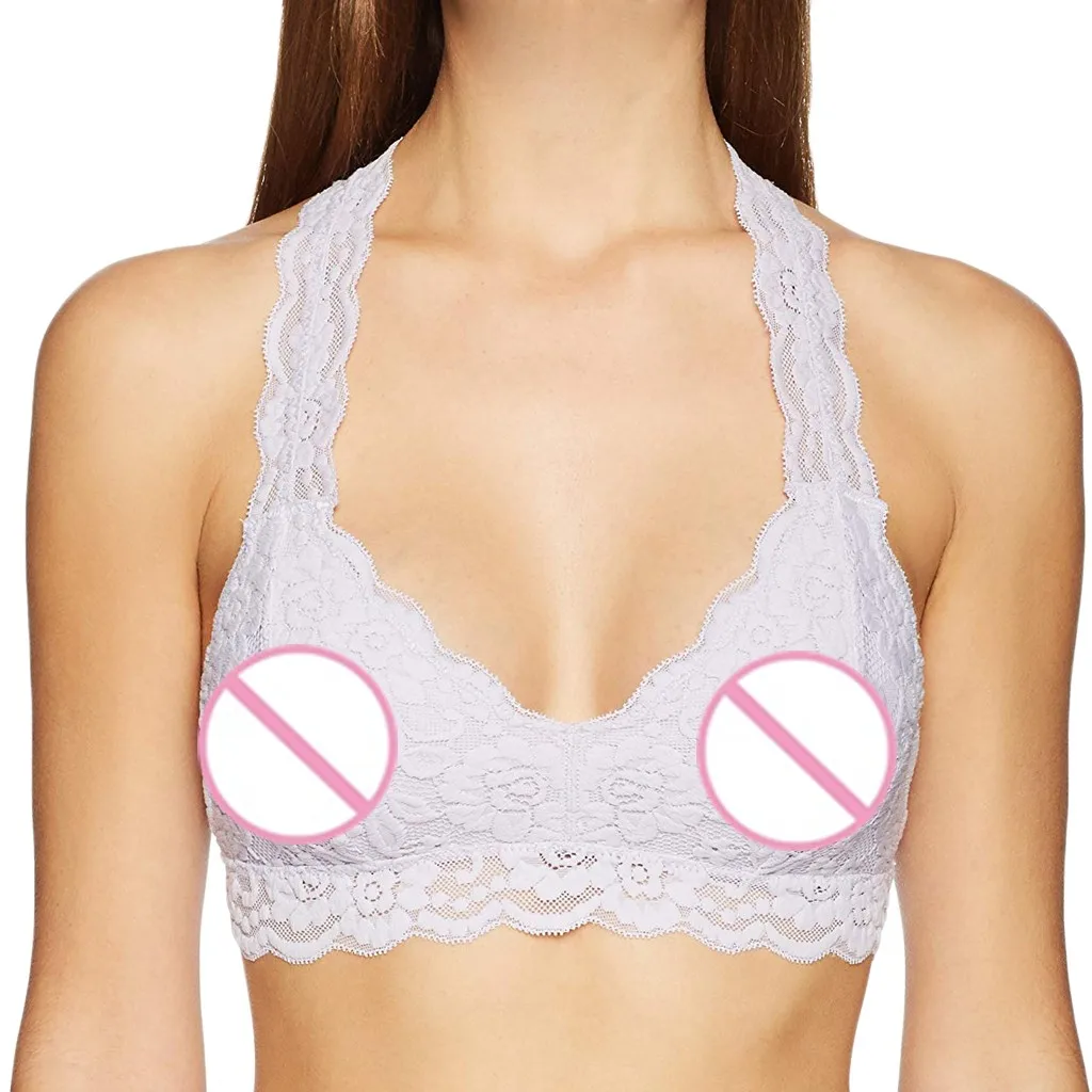 YOUEDIAN Women Bras Plus Size Women Bras Push Up Ultrathin Lace Bralette Racerback C Cup Female Brassiere Underwire Bras #4
