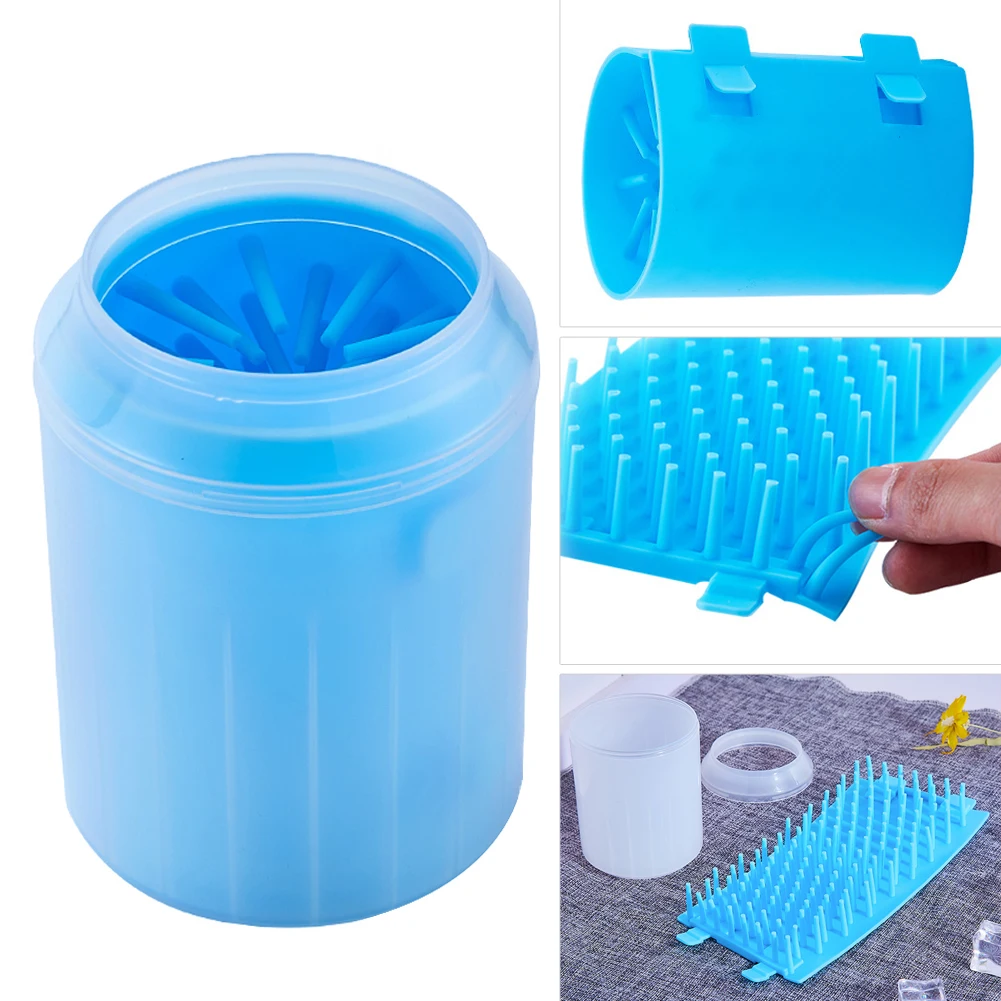 Dog Foot Washer Cup Paw Cleaner Soft Silicone Combs Portable Pet Paw Clean Brush Quickly Wash Dirty Cat Foot Cleaning Bucket